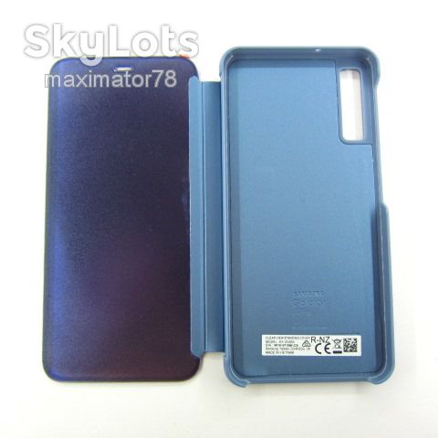 ЧЕХОЛ КНИЖКА CLEAR VIEW Samsung A7 A750 blue - фото фото фото 2
