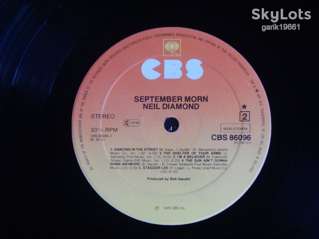 Neil Diamond ‎– September Morn  (CBS ‎– CBS 86096, Holland) insert EX/EX - фото фото фото 4