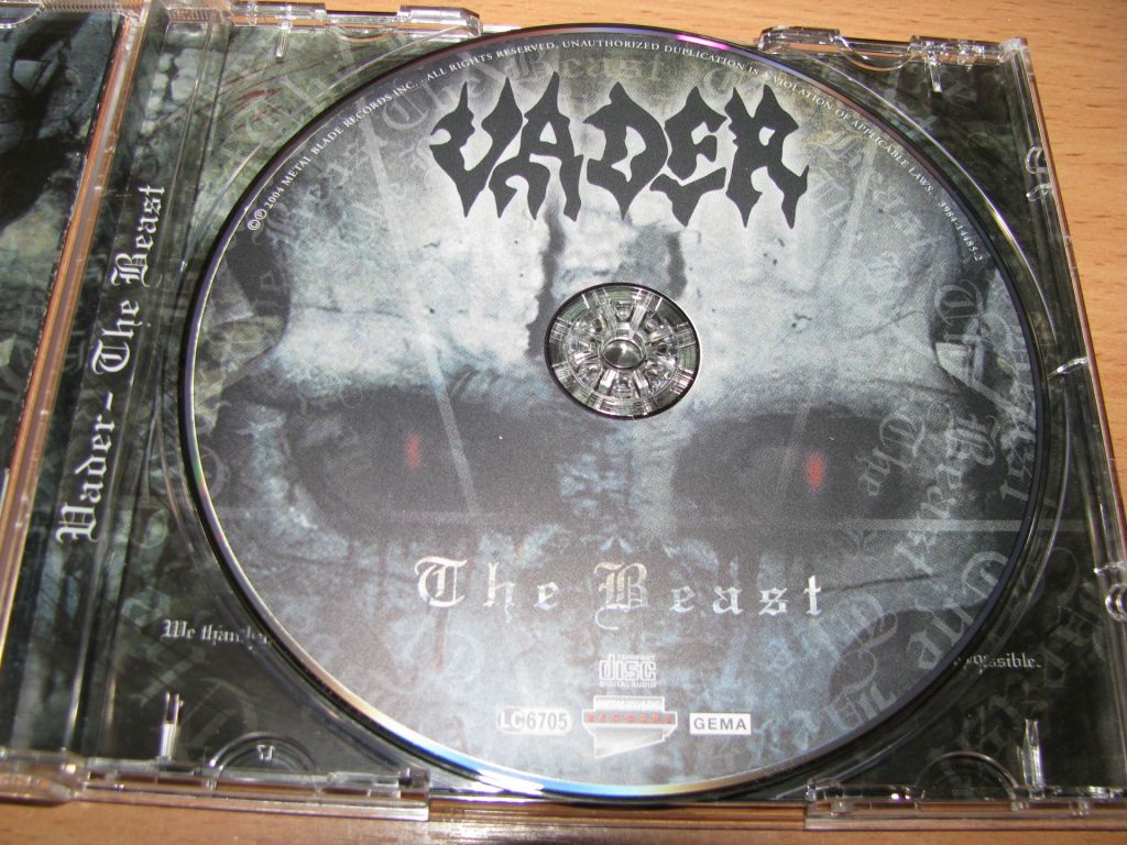 VADER - The Beast   (2004 Metal Blade,1st press) - фото фото фото 2