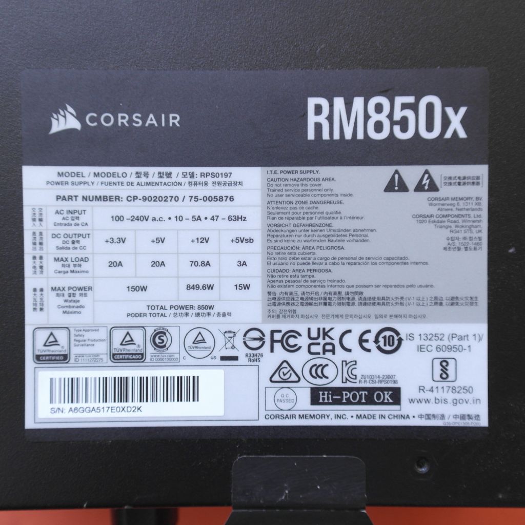 Блок питания Corsair RM850x 850W CP-9020270 - фото фото фото 1