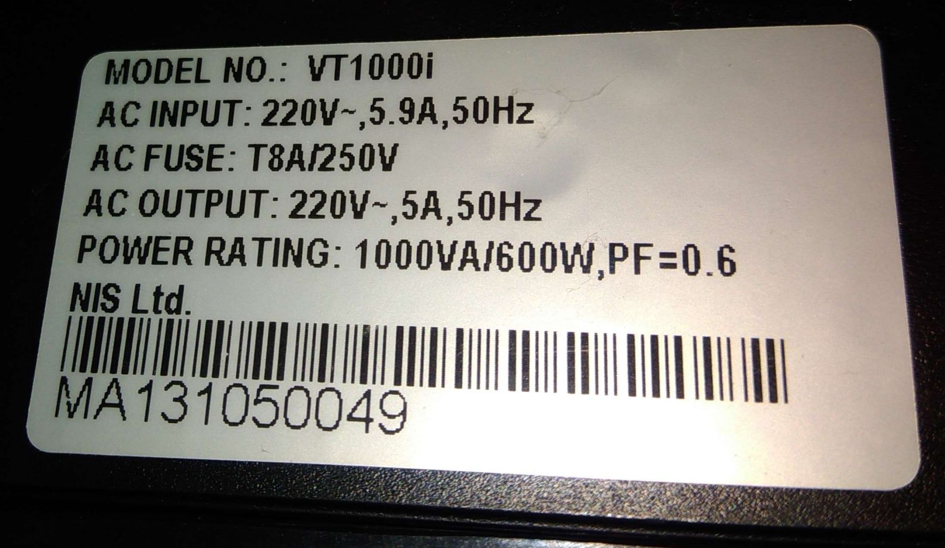 UPS 24v Джерело безреребійного живлення SP VT1000i = 1000VA = 600W = без аккумуляторів - фото фото фото 3