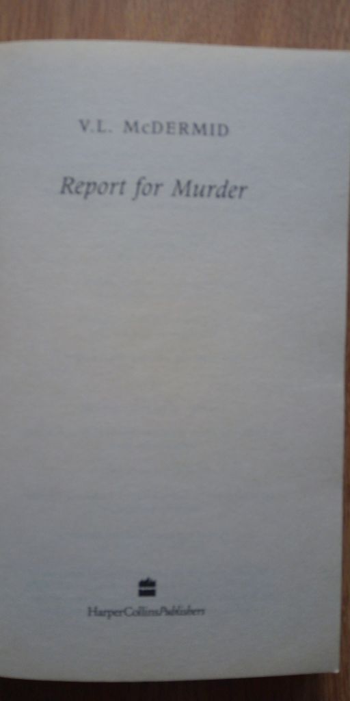Report for Murder VAL McDermid English на Английском книга - фото фото фото 2