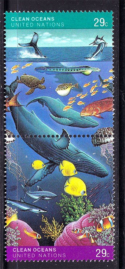 Фауна . ООН 1992 г MNH  сцепка - фото фото фото 0