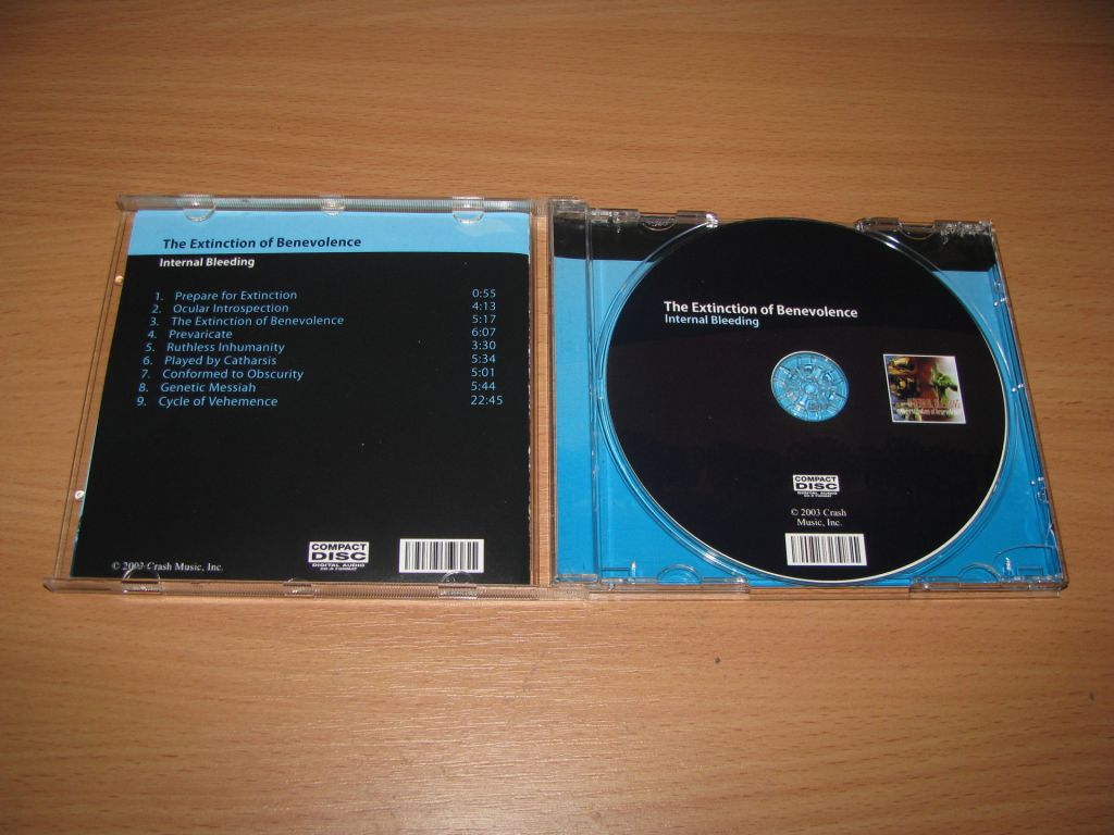 INTERNAL BLEEDING - The Extinction Of Benevolence  (2003 Crash,Manufactured by Amazon USA) - фото фото фото 1