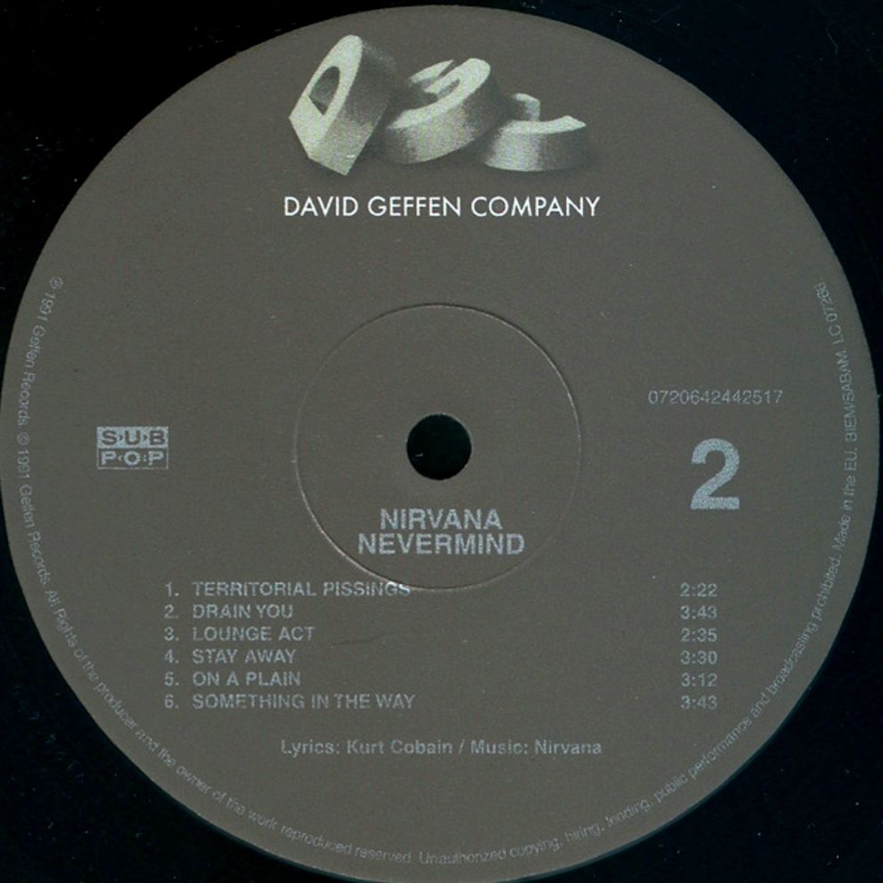 Nirvana - Nevermind - 1991.  (LP). 12. Vinyl. Пластинка. Europe. S/S. - фото фото фото 6