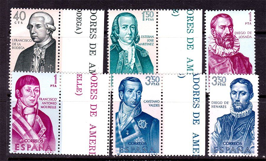 Испания  1968 г  MNH -  личности - фото фото фото 0