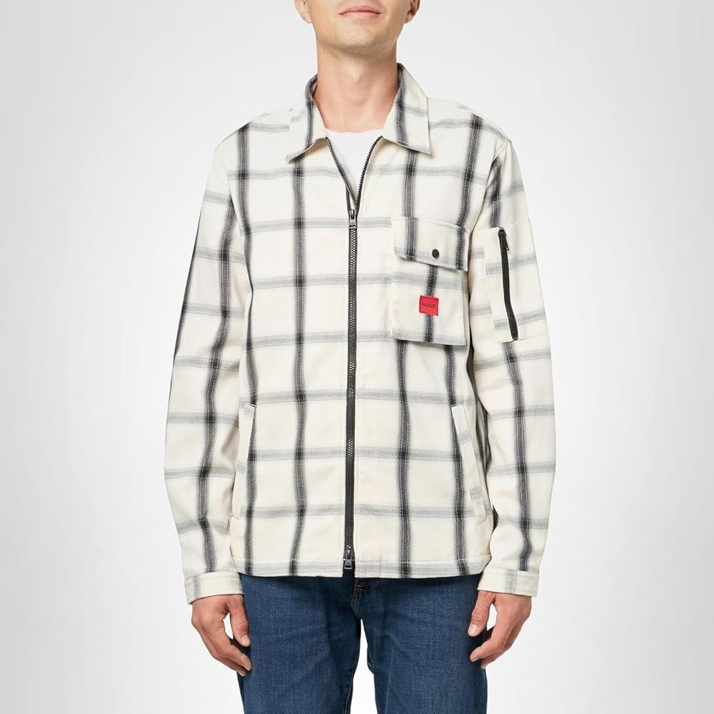 Вітровка Hugo   (Hugo Boss)Cotton Mix Canvas Zip Up Overshirt - фото фото фото 0