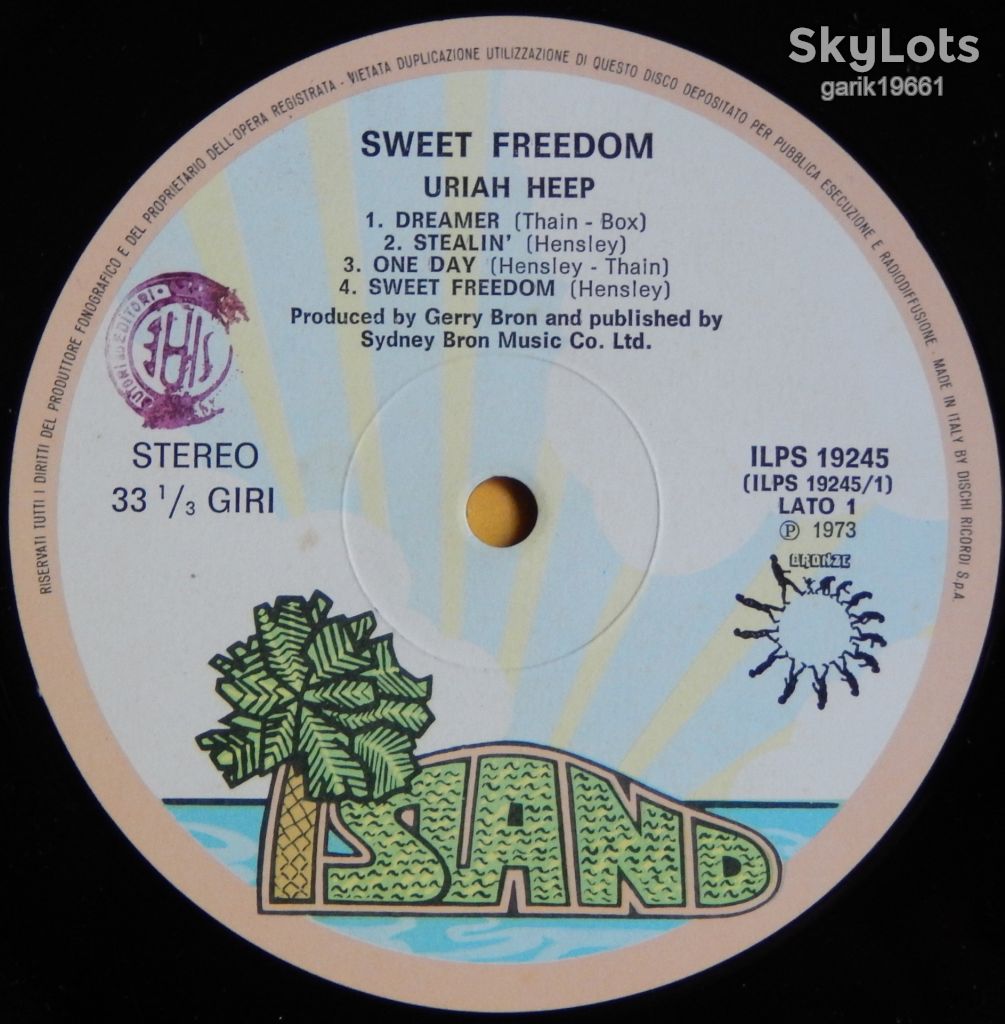 Uriah Heep – Sweet Freedom  (Island Records – ILPS 19245,  Italy) EX+/NM- - фото фото фото 3