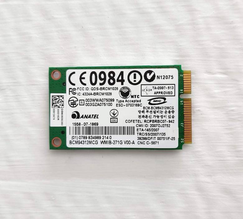 672 Wi-Fi Broadcom BCM94312MCG 802.11 b/g Mini PCI-Express 54 Mbps для ноутбука - фото фото фото 1