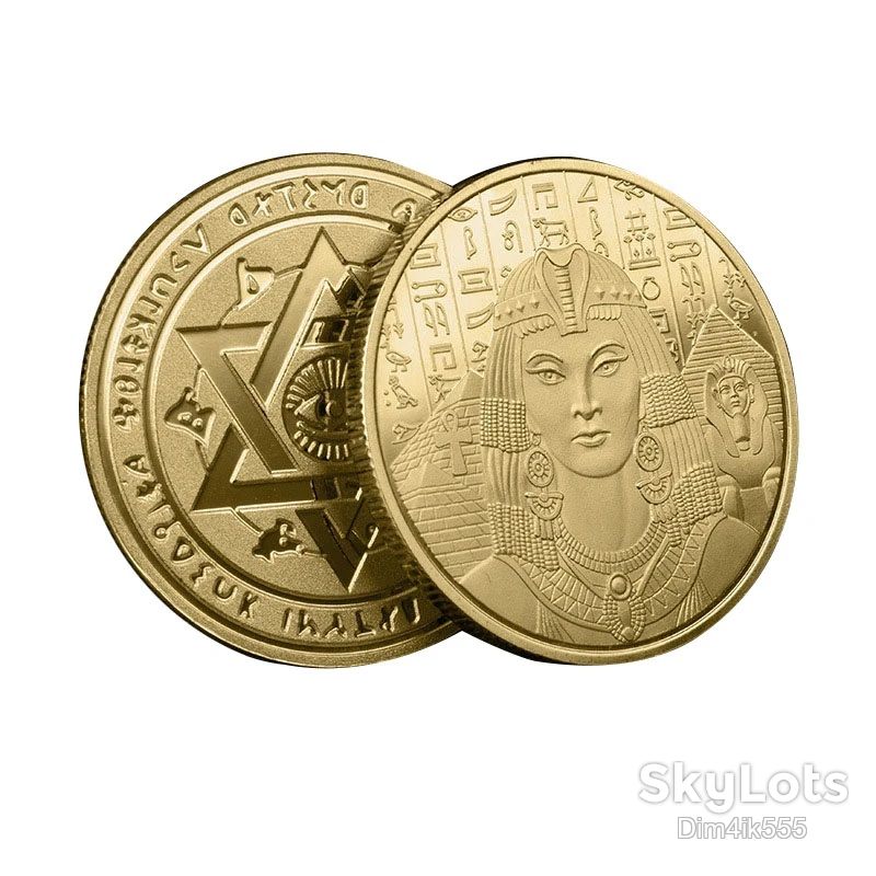 Сувенирная монета Клеопатра Gold - фото фото фото 4