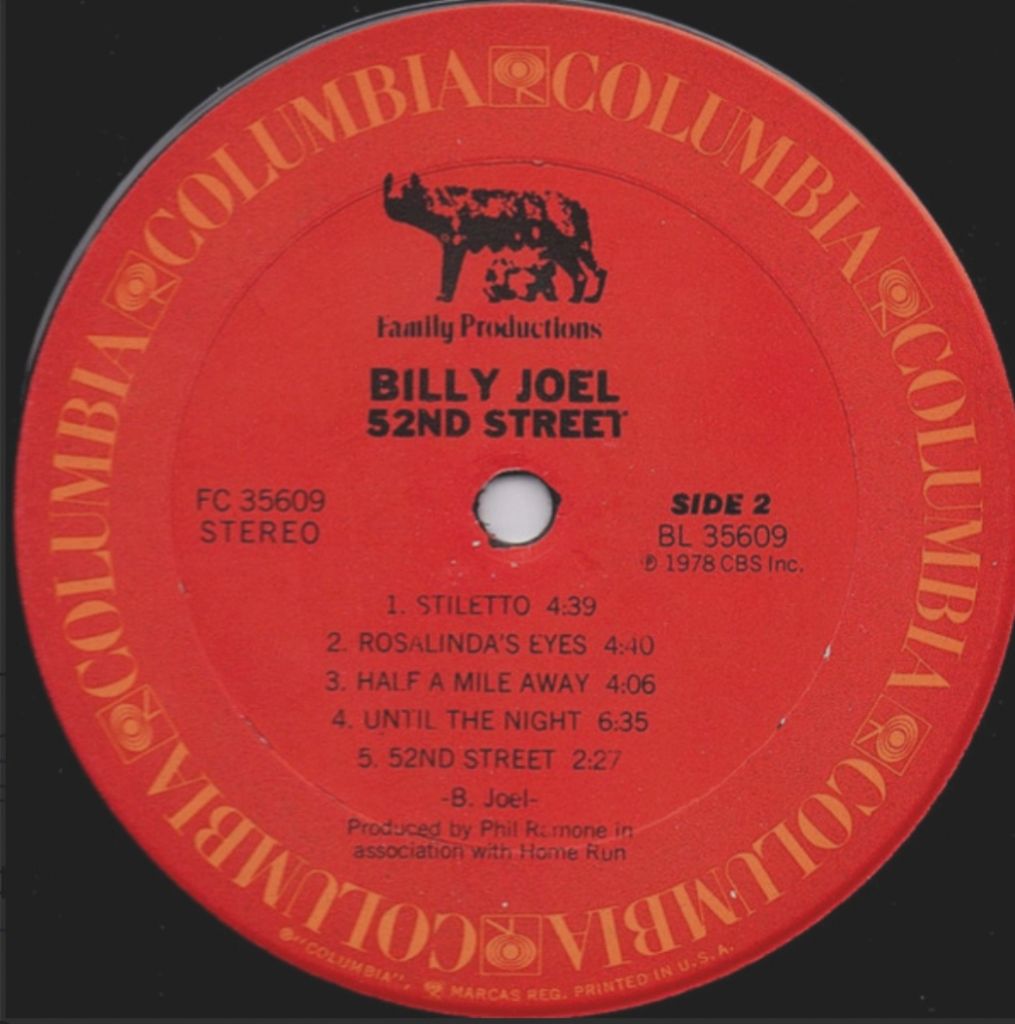 Billy Joel - 52nd Street - 1978.   (LP). 12. Vinyl. Пластинка. U.S.A. - фото фото фото 5