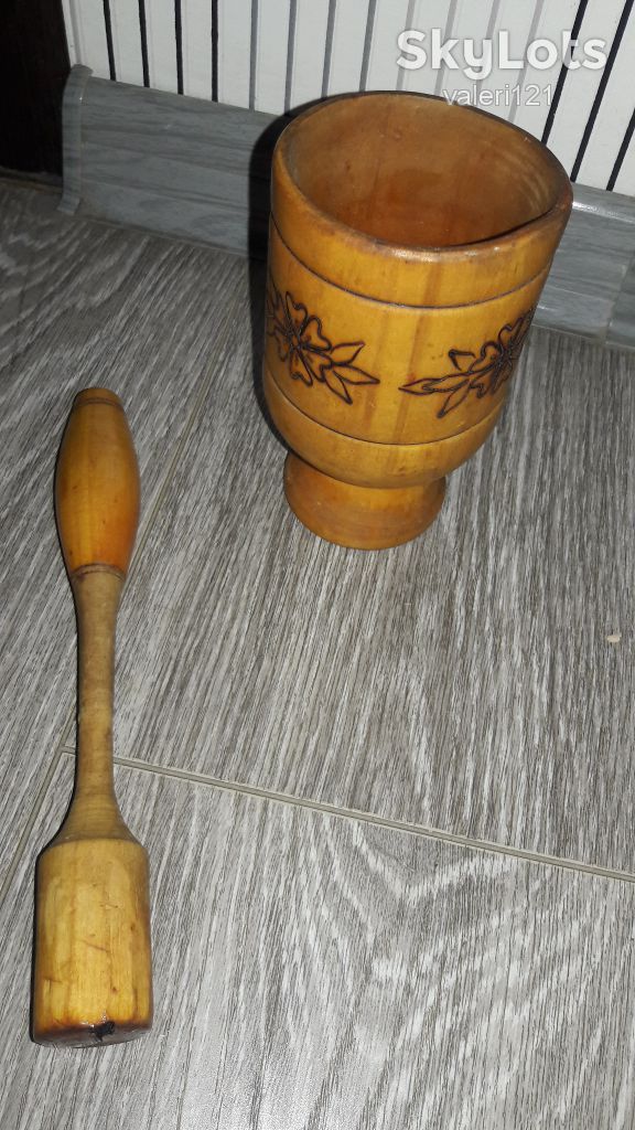 Ступка дерево СССР - фото фото фото 2