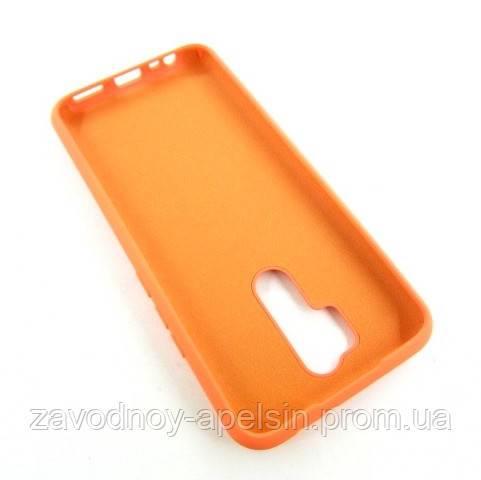 Xiaomi Redmi 9 чехол оранжевый Silicone Cover orange - фото фото фото 1