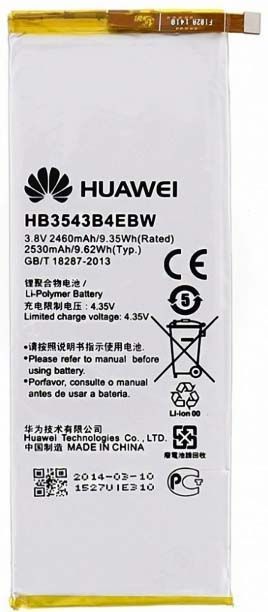 Акумулятор Huawei HB3543B4EBW Ascend P7 / Ascend P7 mini  (2460mAh) - фото фото фото 0
