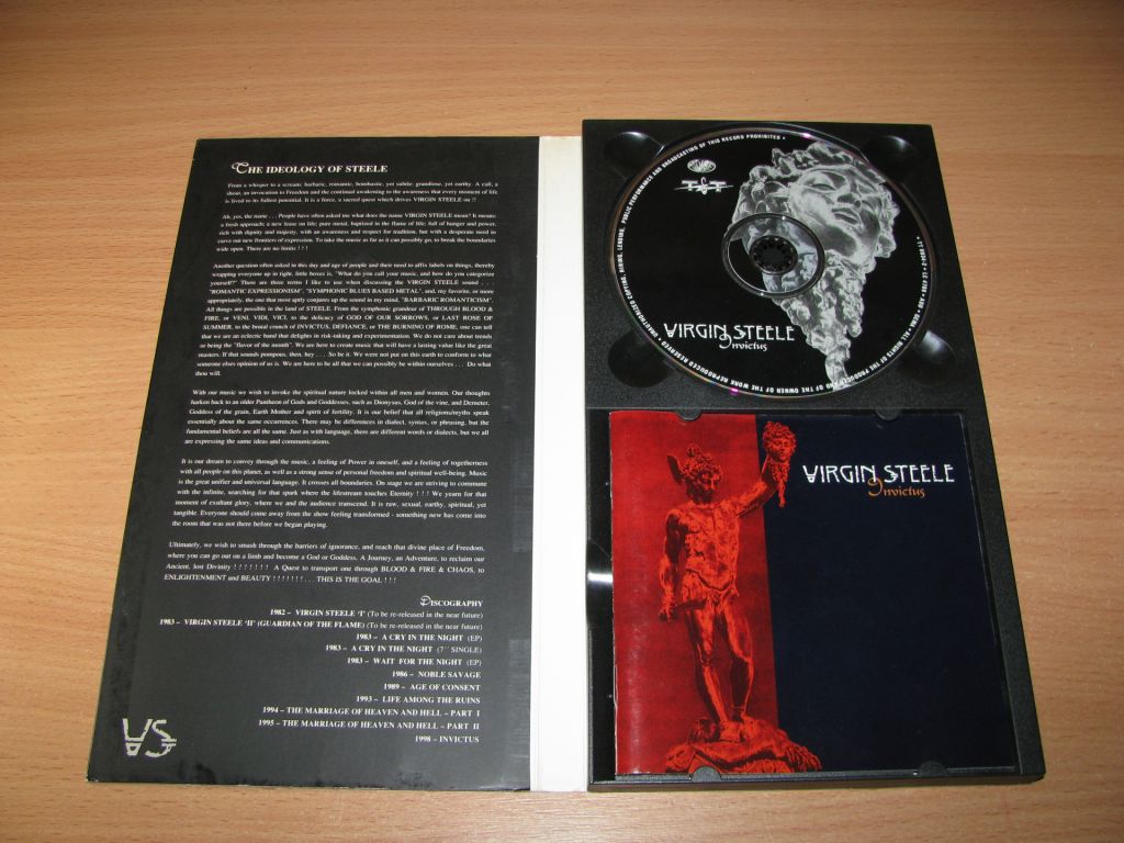 VIRGIN STEELE - Invictus  (1998 T&amp;T ‎LIMITED LONG BOX) - фото фото фото 2