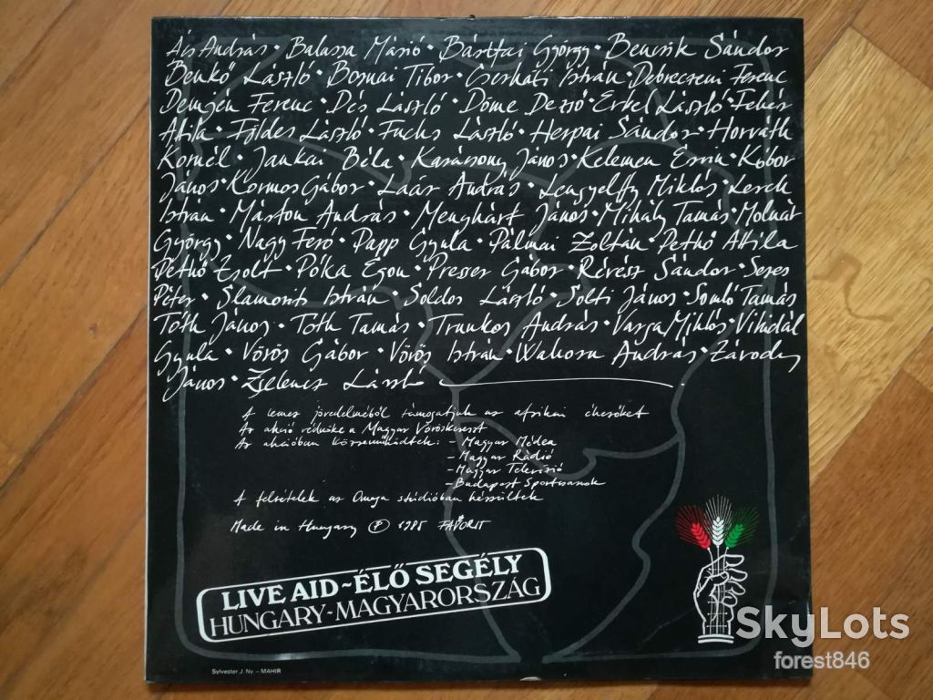 Live aid-Elo Segely  (лам. конв.)-Ex.+, Угорщина - фото фото фото 1