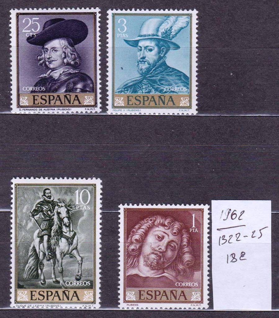 Искусство .  Испания 1962 г  MNH - Рубенс - фото фото фото 0