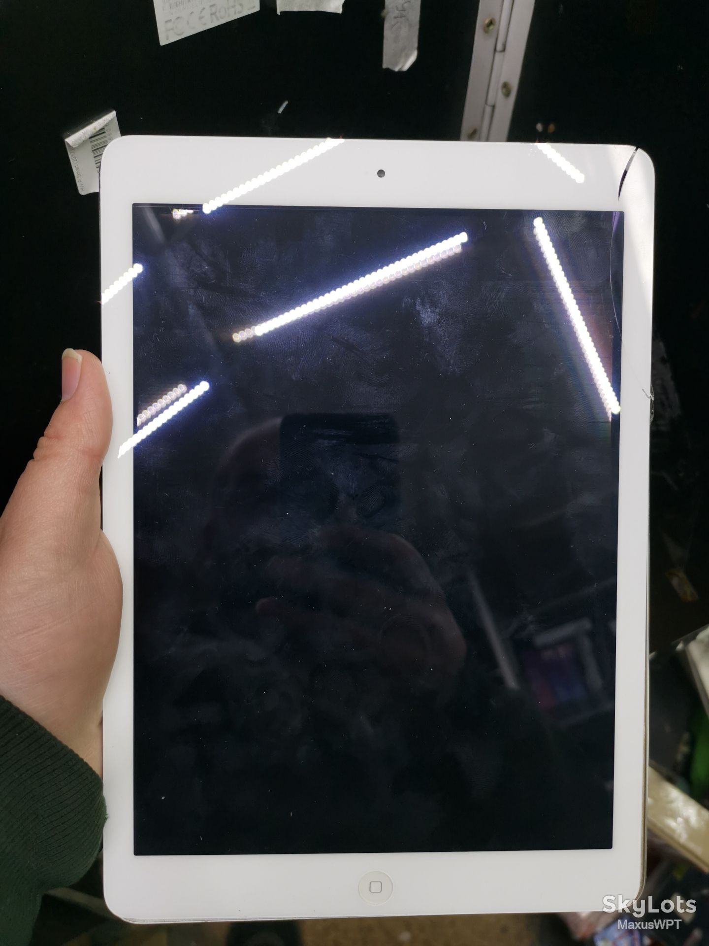 #1172 Sklad Ipad air a1474 silver crack - фото фото фото 0
