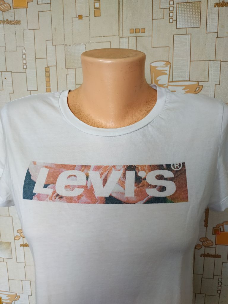 Футболка біла жіноча LEVIS p-p S - фото фото фото 2