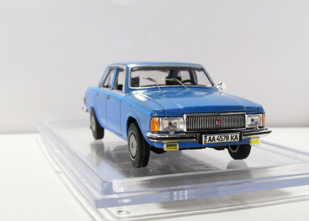 Конверсия синяя ГАЗ-3102 Волга, DiamonD. Перекрас, лак, детализация 1:43 бокс. - фото фото фото 8
