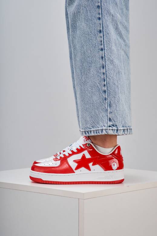 BAPE STA M2 Patent White Red  36 - фото фото фото 0