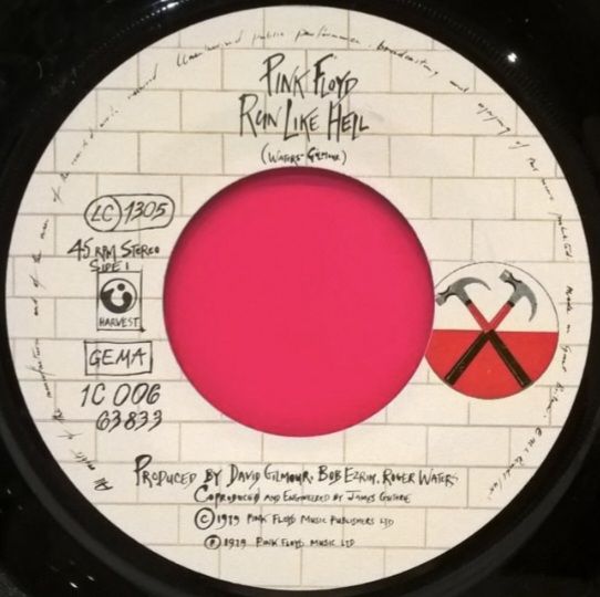 Pink Floyd - Run Like Hell - 1980.  (EP). 7. Vinyl. Пластинка. Germany. - фото фото фото 2