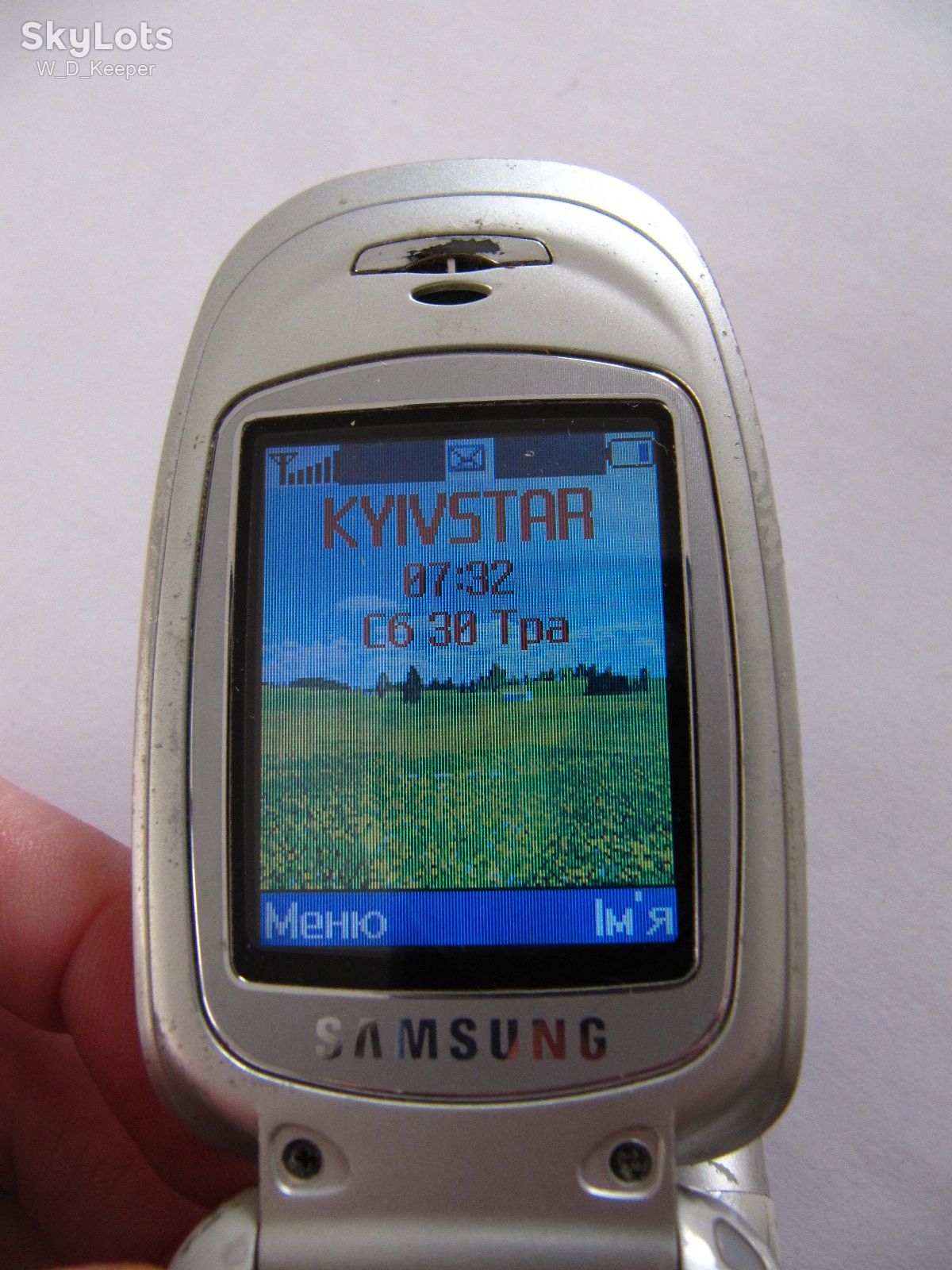 Samsung SGH-X450 розкладушка 2003 року з зарядкою та батареєю, робочий, кнопковий мобільний телефон - фото фото фото 1