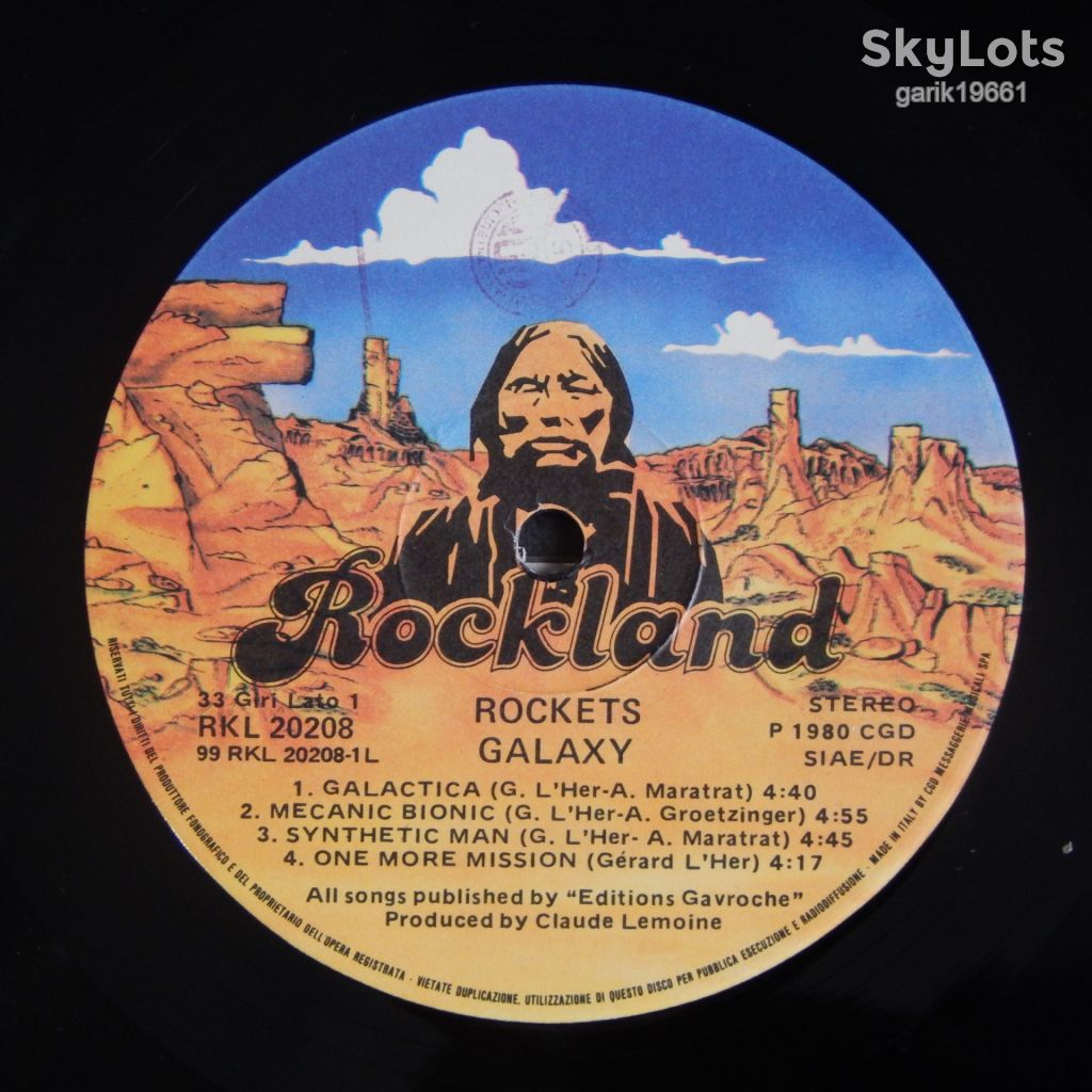 Rockets – Galaxy  (Rockland Records – RKL 20208, Italy) insert EX/EX - фото фото фото 3