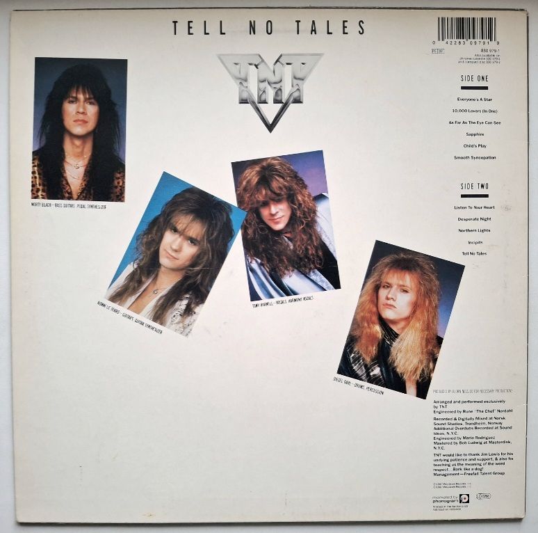 TNT - Tell No Tales - 1987.   (LP). 12. Vinyl. Пластинка. Holland. - фото фото фото 1