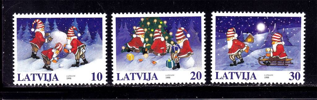 Латвия  1998 г MNH -  Рождество - фото фото фото 0