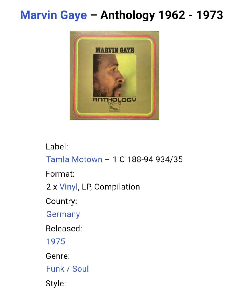 Marvin Gaye - Anthology - 1962-73.  (2LP). 12. Vinyl. Пластинки. Germany. - фото фото фото 9