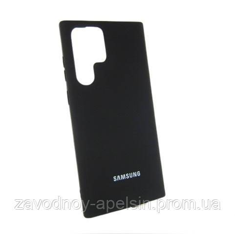 Samsung S22 Ultra S908 Чехол силиконовый (черный) - фото фото фото 0