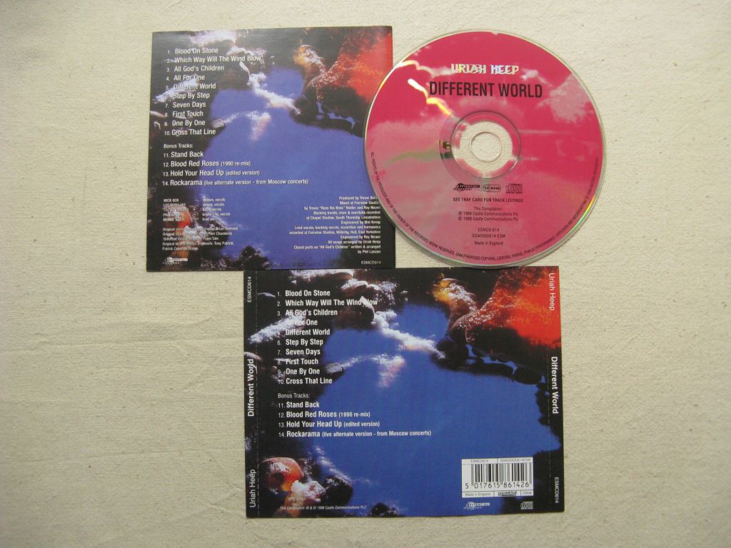 CD Uriah Heep. Different World. 1991/1998. - фото фото фото 4