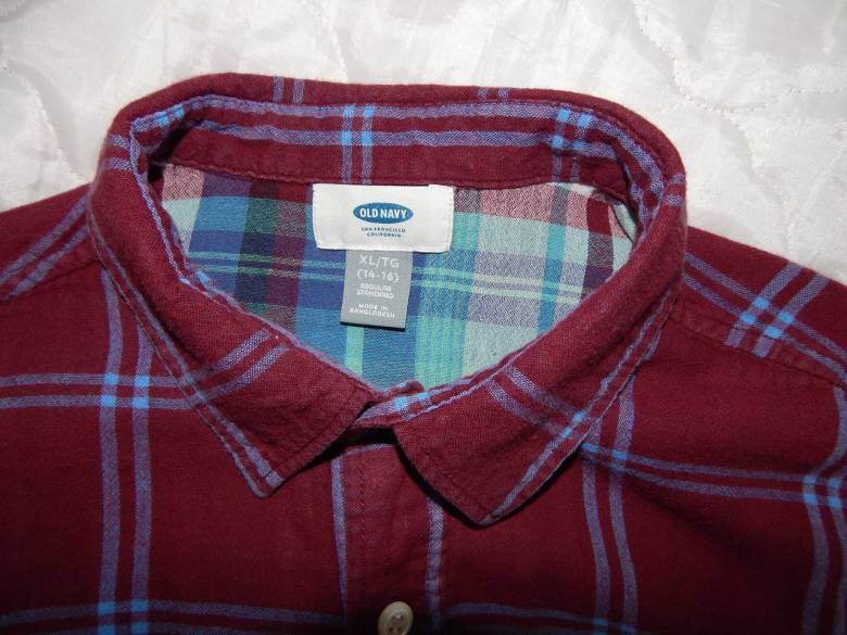 Рубашка подростковая фланель OLD NAVY,14-16лет, 152-158см., р.38-42 042д (в указанном размере, тольк - фото фото фото 5