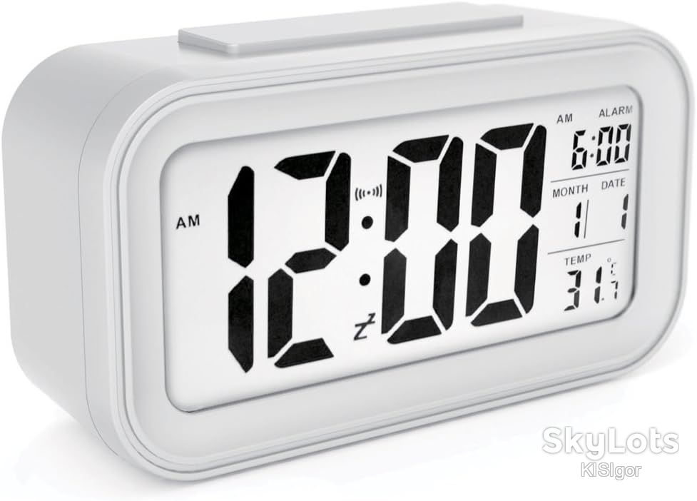Цифровий настільний годинник-будильник Time Alarm Clock *81193 - фото фото фото 1
