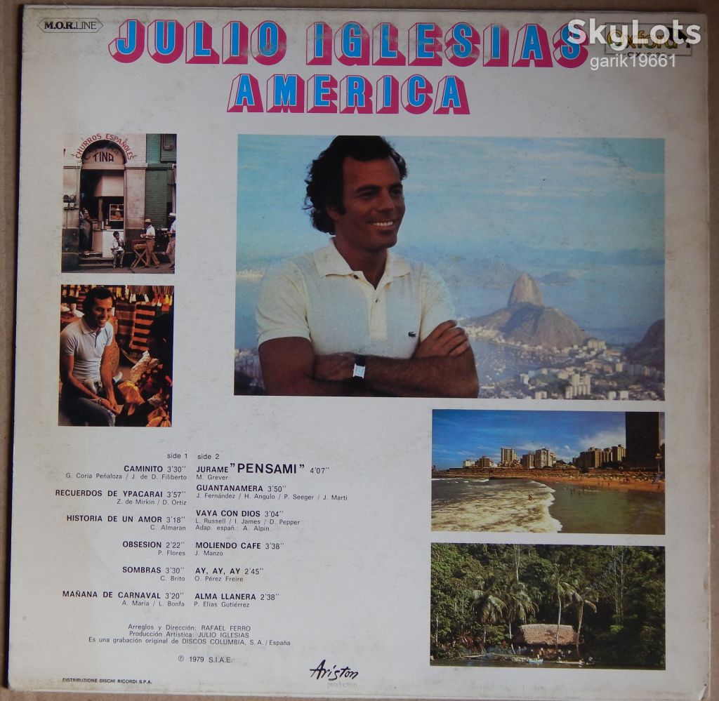 Julio Iglesias – America  (Oxford – OX/3133, Italy) EX+/EX+ - фото фото фото 1