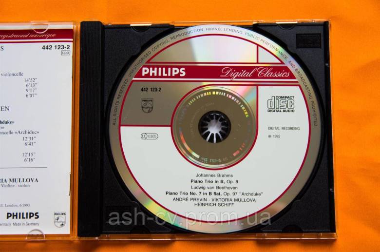 Музичний диск CD. Beethoven op97. Brahms op8 - фото фото фото 7