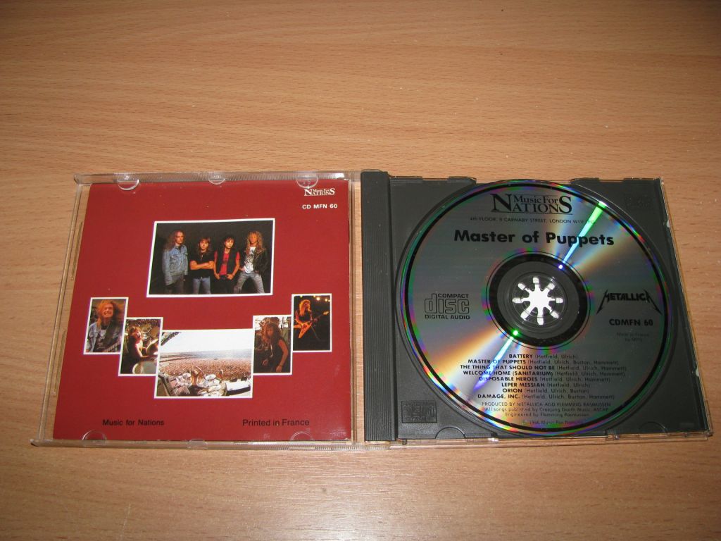 METALLICA - Master Of Puppets    (1986 Music For Nations 1st press) - фото фото фото 1