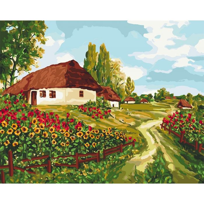 Картина по номерам с рамкой и акриловыми красками Украина 40*50см - фото фото фото 0