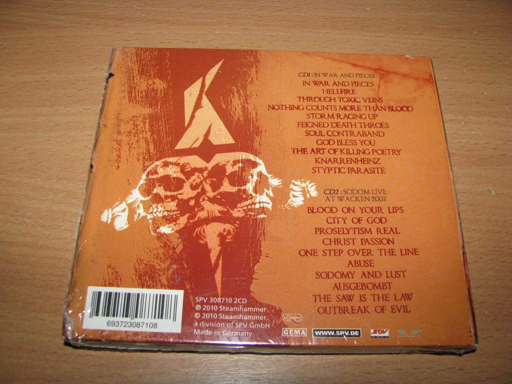 SODOM - In War And Pieces  (2010 Steamhammer 2CD,DIGI 1st press) - фото фото фото 2