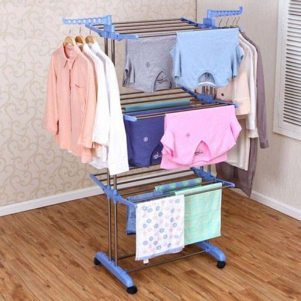 Сушарка для речей Складна сушарка для білизни Garment Rack With Wheels - фото фото фото 0