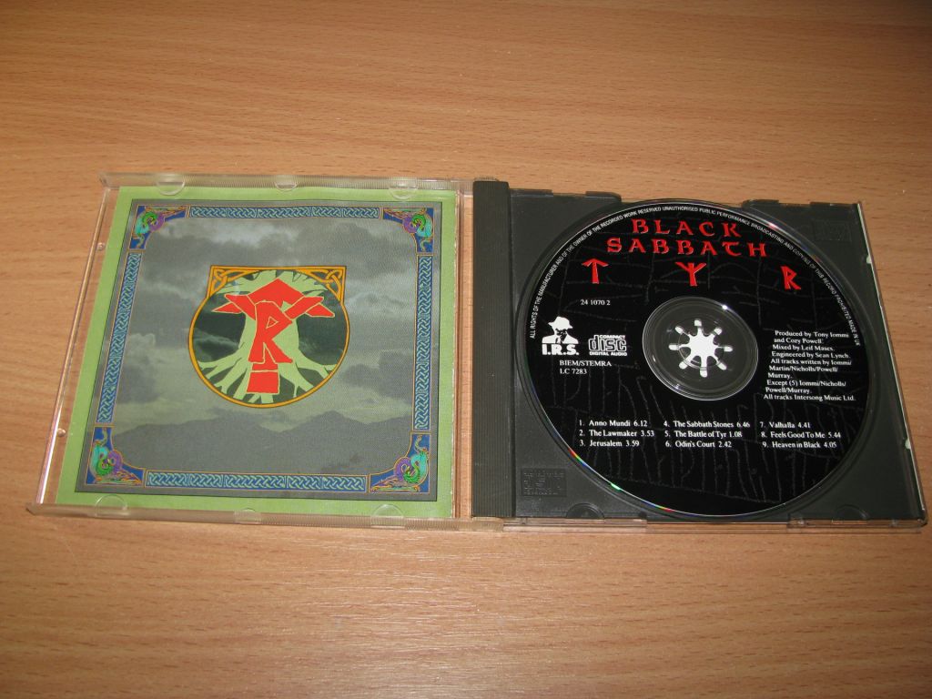 BLACK SABBATH - Tyr   (1990 I.R.S.Records, 1st press,UK) Black - фото фото фото 1