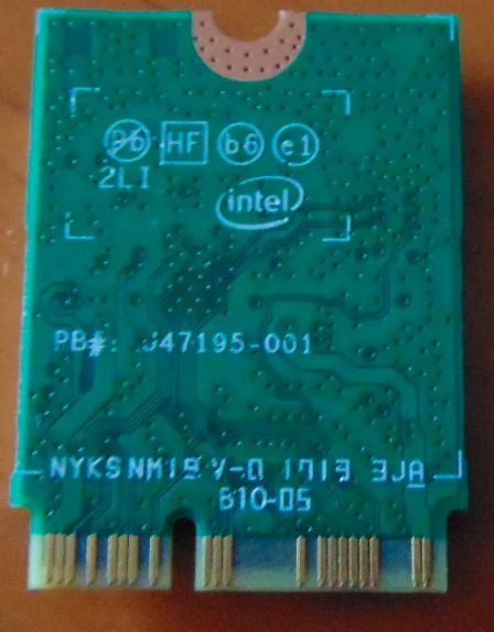 wifi intel 9560NGW 1730Mbps 802.11ac Bluetooth 5.0 - фото фото фото 1