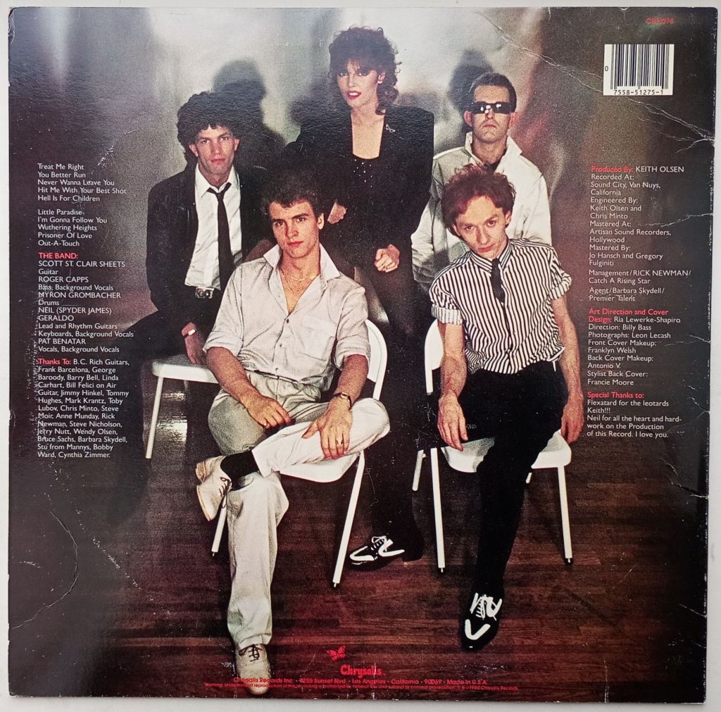 PAT BENATAR Crimes Of Passion LP EX+/VG++ - фото фото фото 1