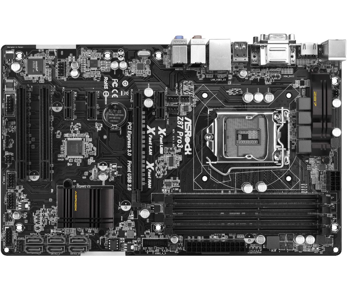 Мать 1150, AsRock Z87 Pro3         (Intel Z87 chipset) - фото фото фото 0