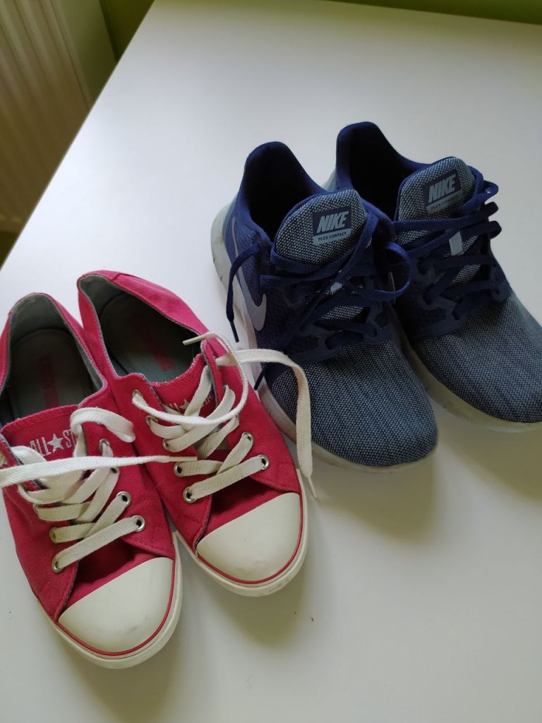 Кроссовки Nike р.37,5 + Кеды Converse р.37 - фото фото фото 0