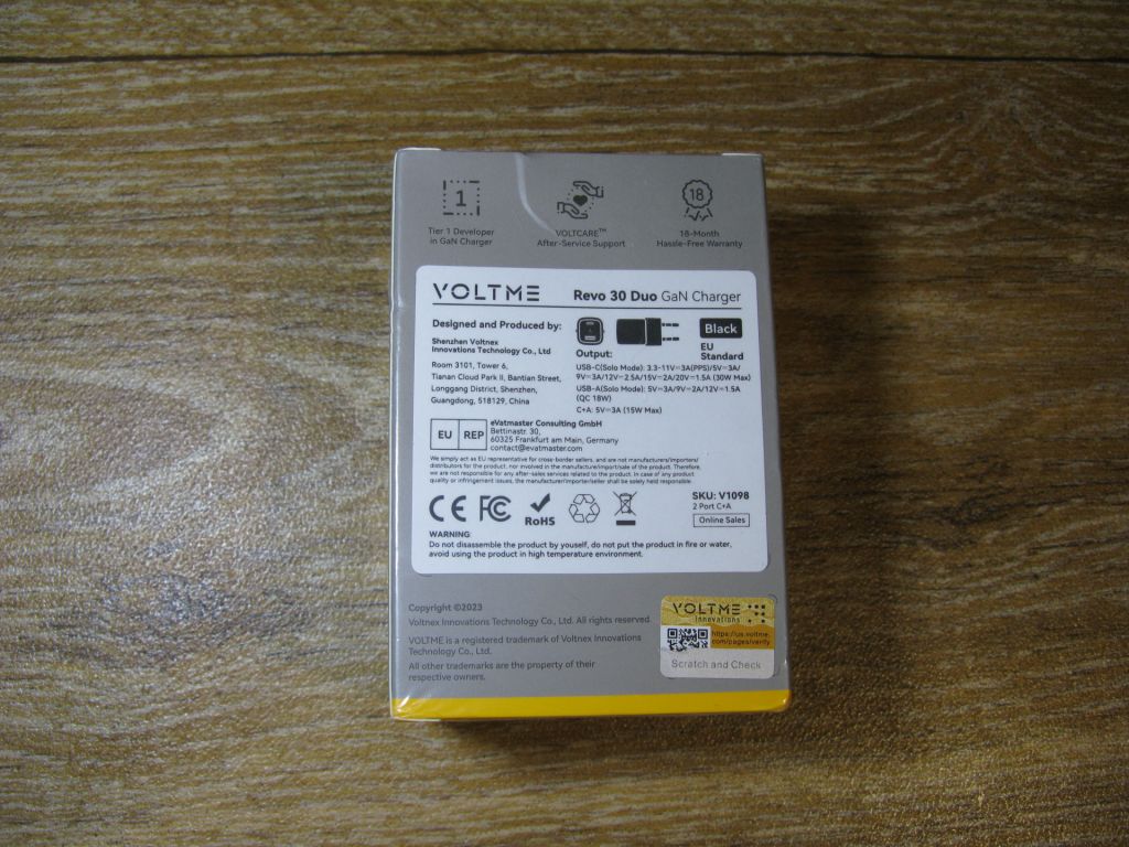 Зарядное устройство VOLTME Revo 30CA GaN, 30 Вт - фото фото фото 1