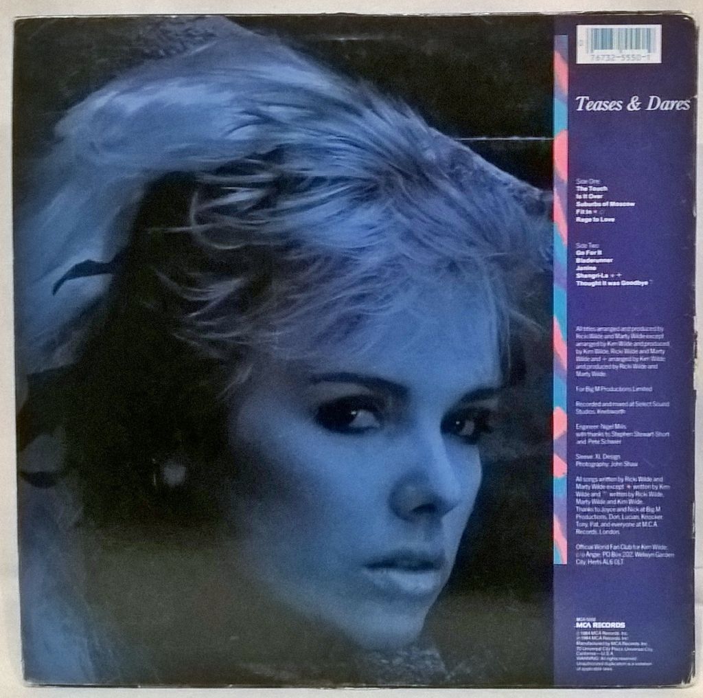 Kim Wilde - Teases &amp; Dares - 1984.  (LP). 12. Vinyl. Пластинка. U.S.A. - фото фото фото 2