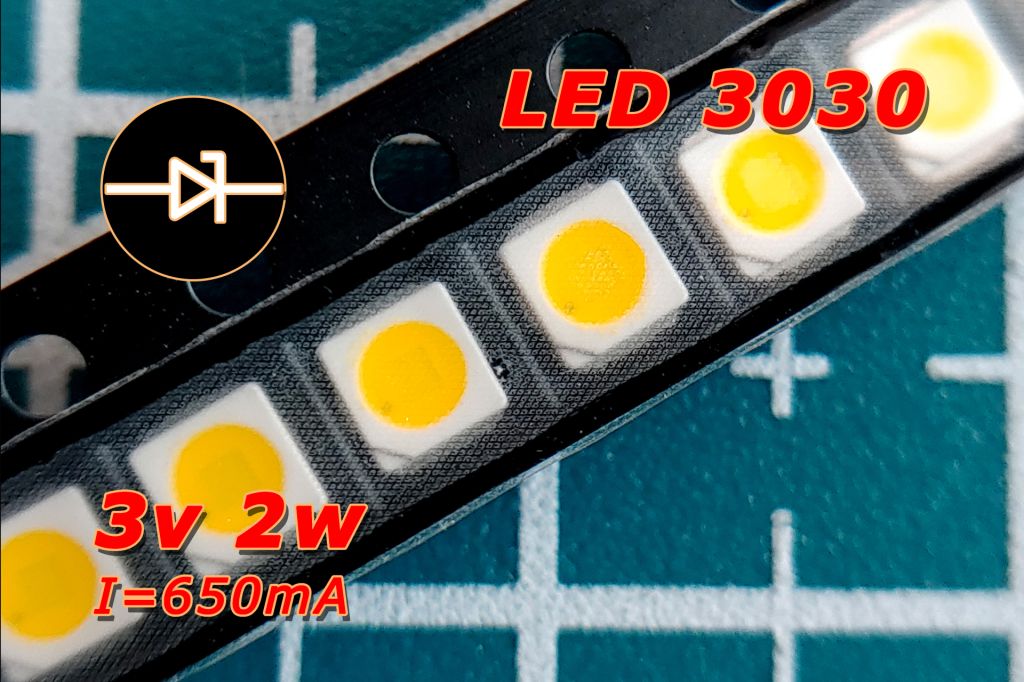 Светодиод LED SMD 3030 3v-2w - фото фото фото 2