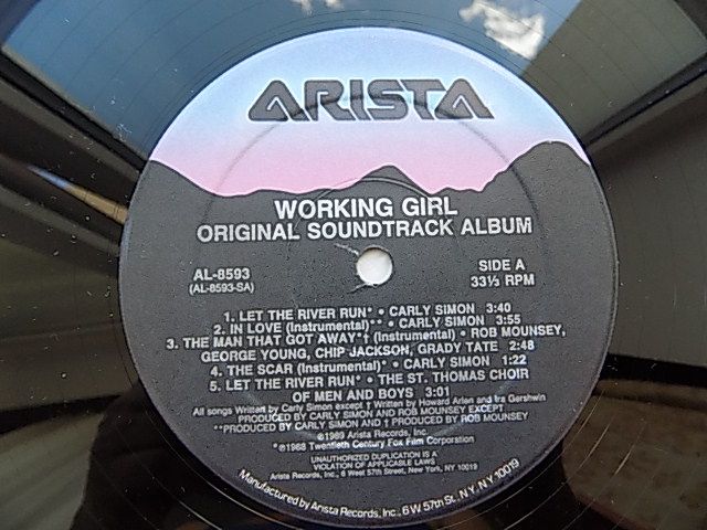 Виниловая пластинка Working Girl Original Soundtrack Album Пр-во США - фото фото фото 6